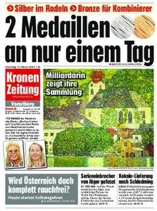 Kronen Zeitung Vorarlberg - 15. Februar 2018