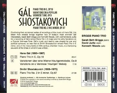 Briggs Piano Trio - Gál, Shostakovich: Piano Trios (2018)