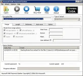 Asunsoft RAR Password Geeker 4.0