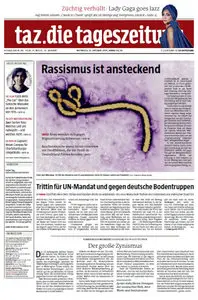Tageszeitung TAZ vom 15 Oktober 2014