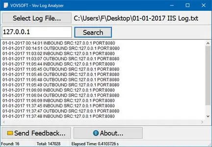 VovSoft Log Analyzer 2.2 Portable