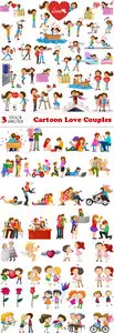 Vectors - Cartoon Love Couples