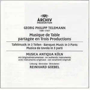G.P. TELEMANN - Musique de Table