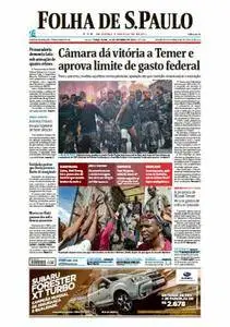 Folha de São Paulo - 11 de outubro de 2016 - Terça