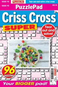 PuzzleLife PuzzlePad Criss Cross Super - June 2025
