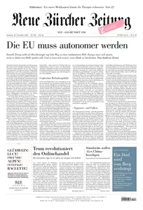 Neue Zuercher Zeitung - 16 November 2024