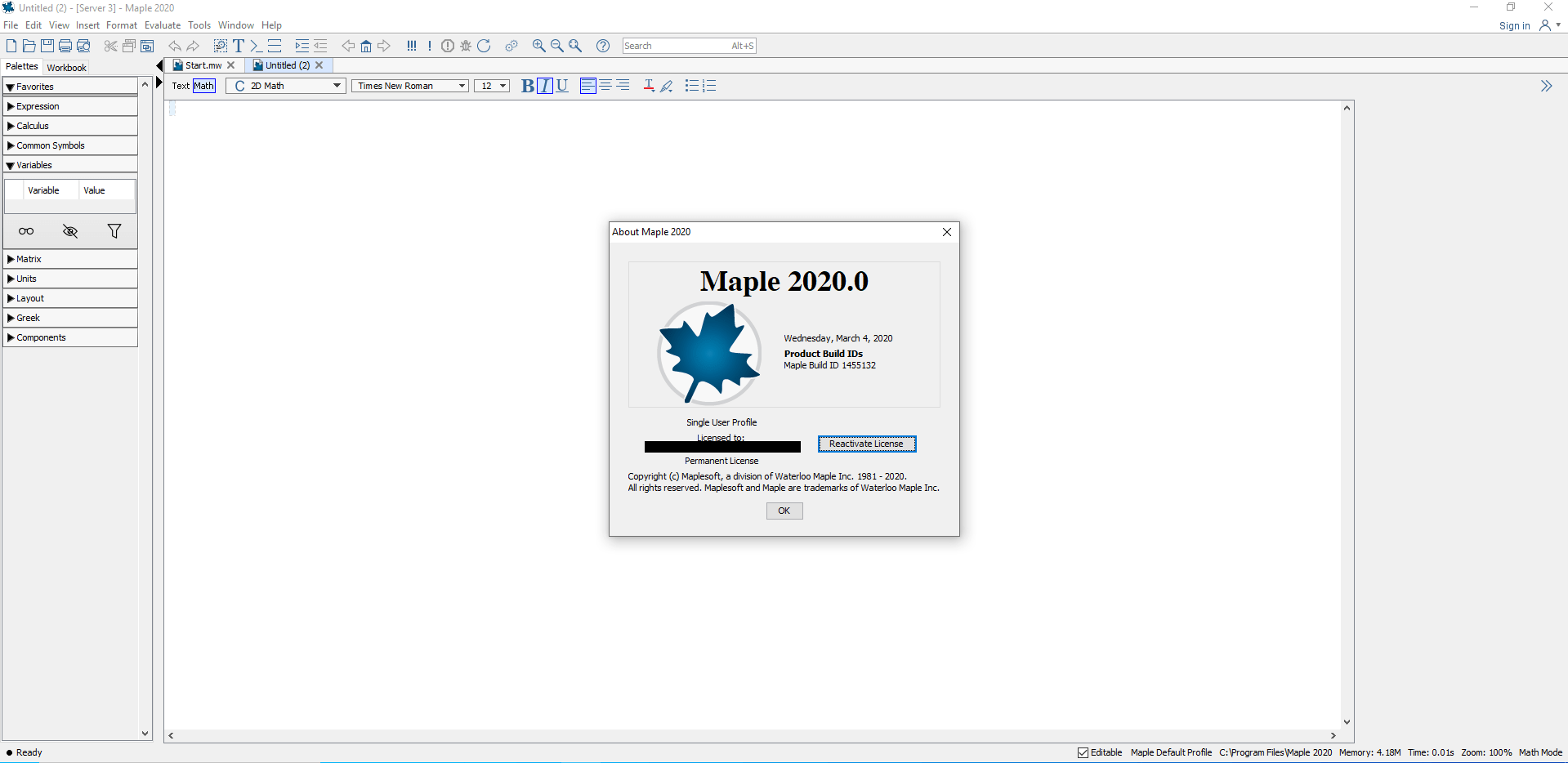 maplesoft maple for mac