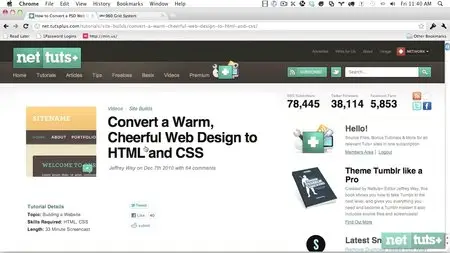Convert a Warm, Cheerful Web Design to HTML and CSS
