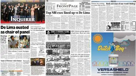 Philippine Daily Inquirer – September 20, 2016