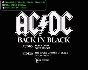 AC/DC-Back In Black (DVD-Audio. DualDisc)