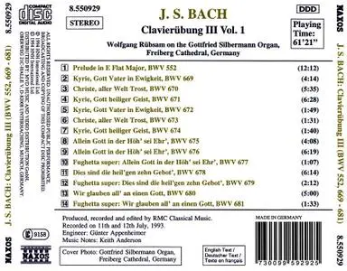 Wolfgang Rübsam - Johann Sebastian Bach: Clavierübung III, Vol. 1 (1994)