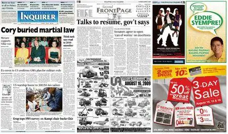 Philippine Daily Inquirer – August 13, 2009