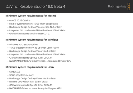 Blackmagic Design DaVinci Resolve Studio 18.0b4 macOs