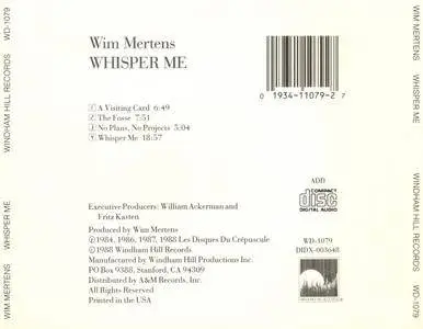 Wim Mertens - Whisper Me (1988) {Windham Hill WD-1079}