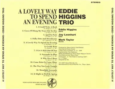 Eddie Higgins Trio - A Lovely Way To Spend An Evening (2007)