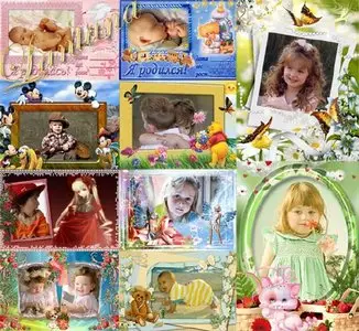 The Collection of Frames for Children's Favorite Kids