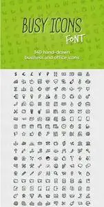 CreativeMarket - Busy Icons Font