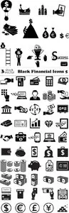 Vectors - Black Financial Icons 5