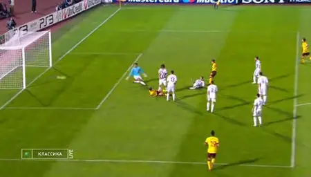Champions League. Partizan - Arsenal 1-3 .Goal Arshavin.