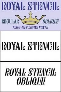 Royal Stencil Font Family