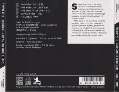 Shirley Scott & Stanley Turrentine - Blue Flames (1964) {Prestige OJCCD-328-2 rel 1995}