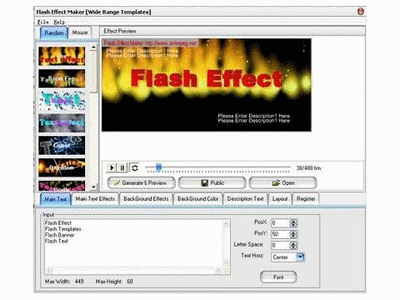 Flash Effect Maker Pro ver. 3.2560 (560 templates)