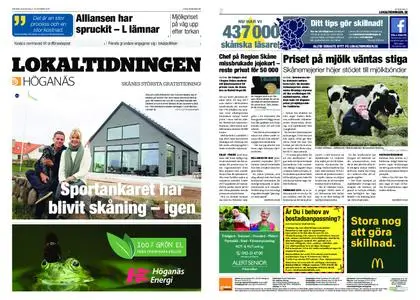 Lokaltidningen Höganäs – 13 oktober 2018