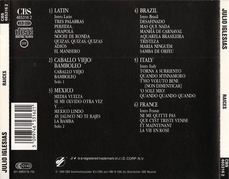 Julio Iglesias - Raices (1989) / AvaxHome