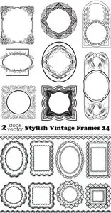 Vectors - Stylish Vintage Frames 24