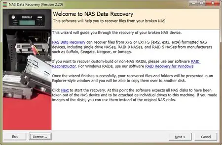 Runtime NAS Data Recovery 2.20