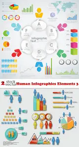 Vectors - Human Infographics Elements 3