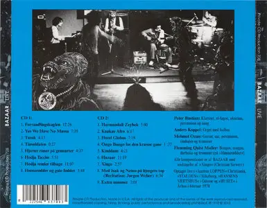 Bazaar - Live (2CD, 1978) [Reissue 2013]