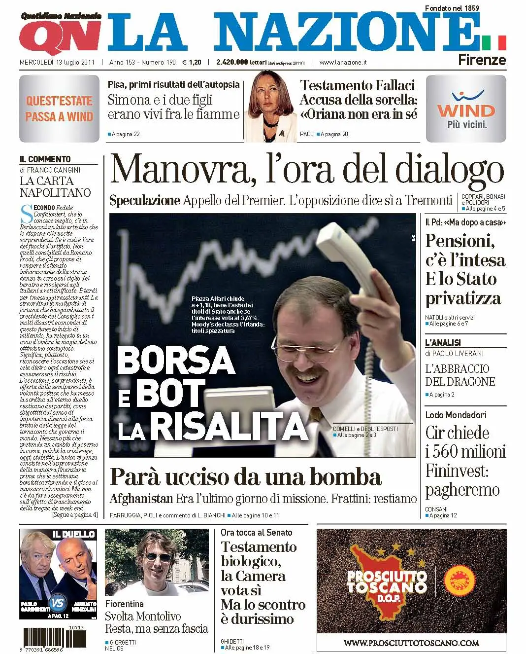 La Nazione 13.07.2011