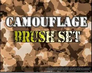 Camouflage Brushes for Photoshop 