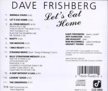 Dave Frishberg - Let's Eat Home (1990)