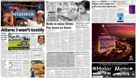 Philippine Daily Inquirer – January 01, 2011