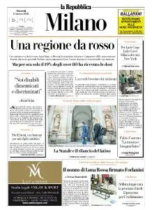 la Repubblica Milano - 11 Marzo 2021
