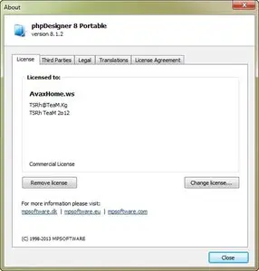 phpDesigner 8.1.2 Multilingual + Portable