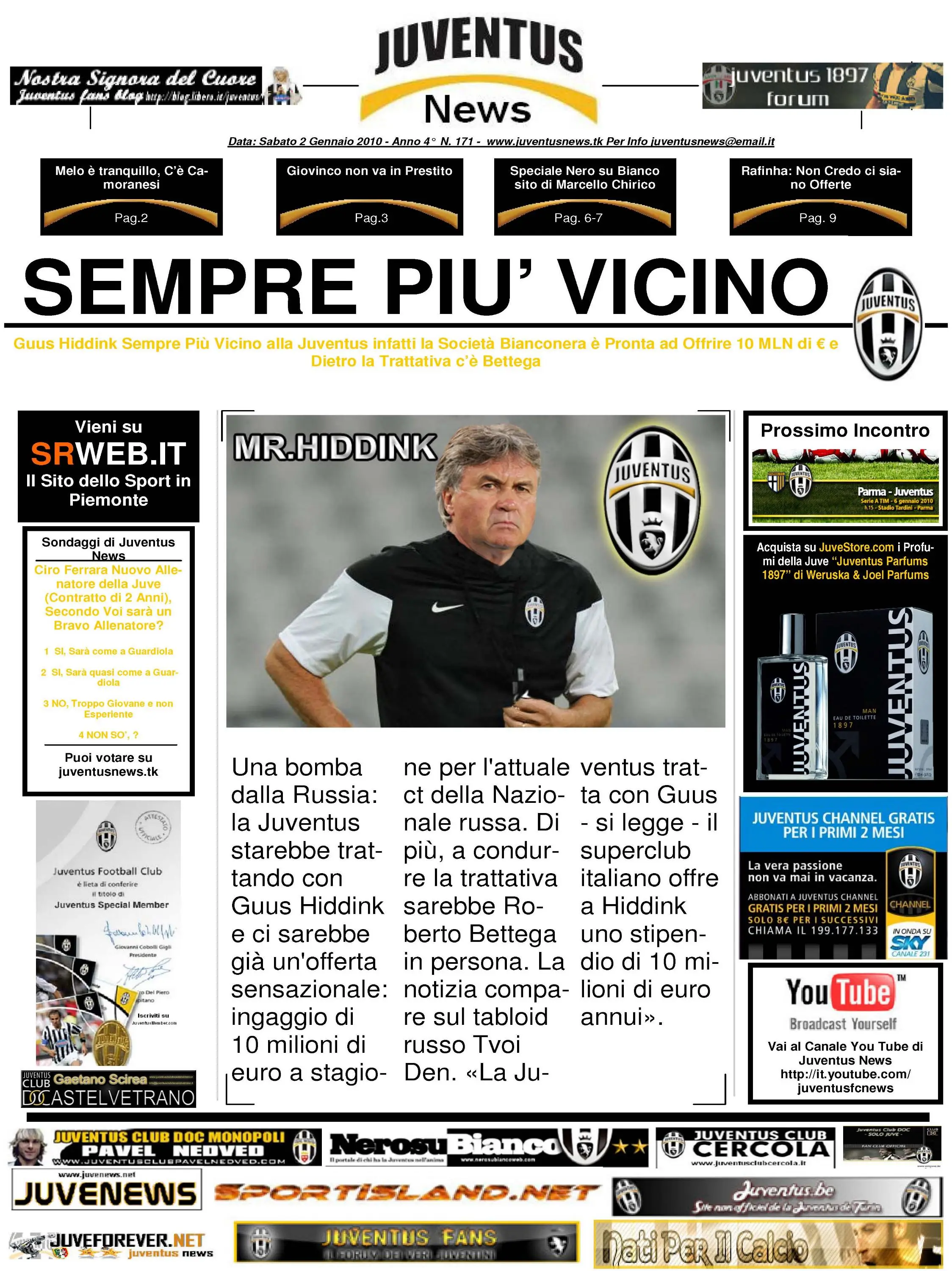 Juventus News 02.01.2010