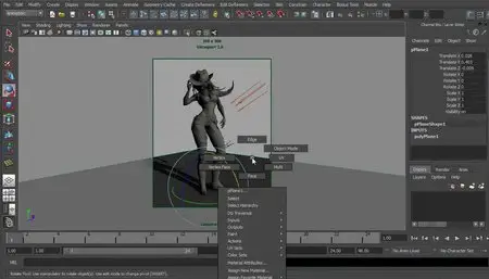 Creative Development: Rendering a Cowgirl Character in Maya and Photoshop