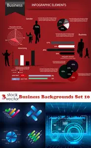Vectors - Business Backgrounds Set 10