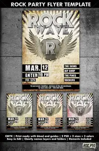 GraphicRiver Rock Party/Concert Flyer Template