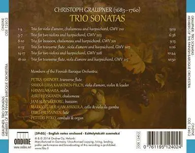 Members of Finnish Baroque Orchestra - Christoph Graupner: Trio Sonatas (2014)