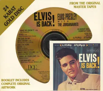 Elvis Presley with The Jordanaires - Elvis Is Back! (1960) [1997, DCC, 24Karat Gold Disc]