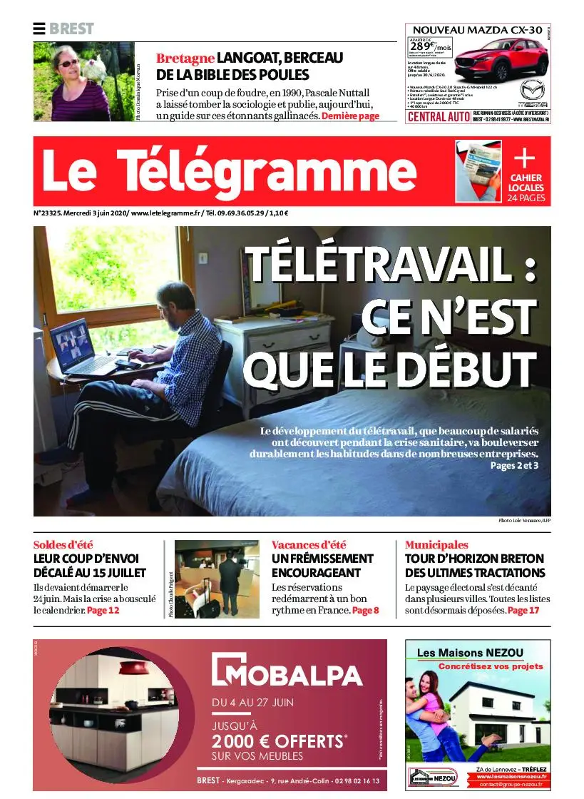 Le Télégramme Brest – 03 juin 2020 / AvaxHome
