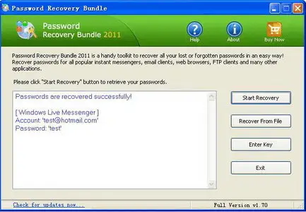 Password Recovery Bundle 2011 1.80 Portable