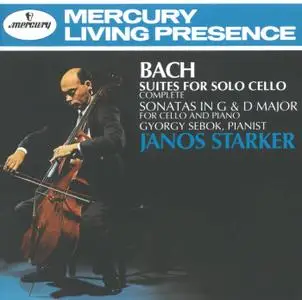 Janos Starker - Bach: Suites for Solo Cello (Complete), Sonatas in G & D Major for Cello & Piano (1963/1965/1991/2004)