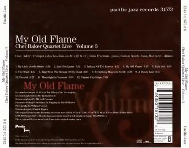 Chet Baker - My Old Flame, Chet Baker Quartet Live, Volume 3 (1954) {Pacific Jazz 31573 rel 2001}