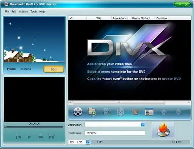 3herosoft DivX to DVD Burner 3.6.7 Build 0917