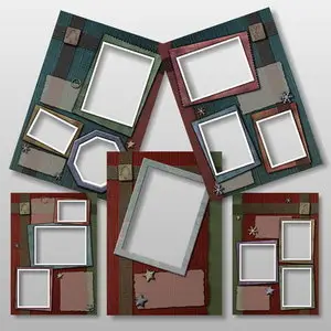 Scrap Frames - Christmas Memories Photo Album 1
